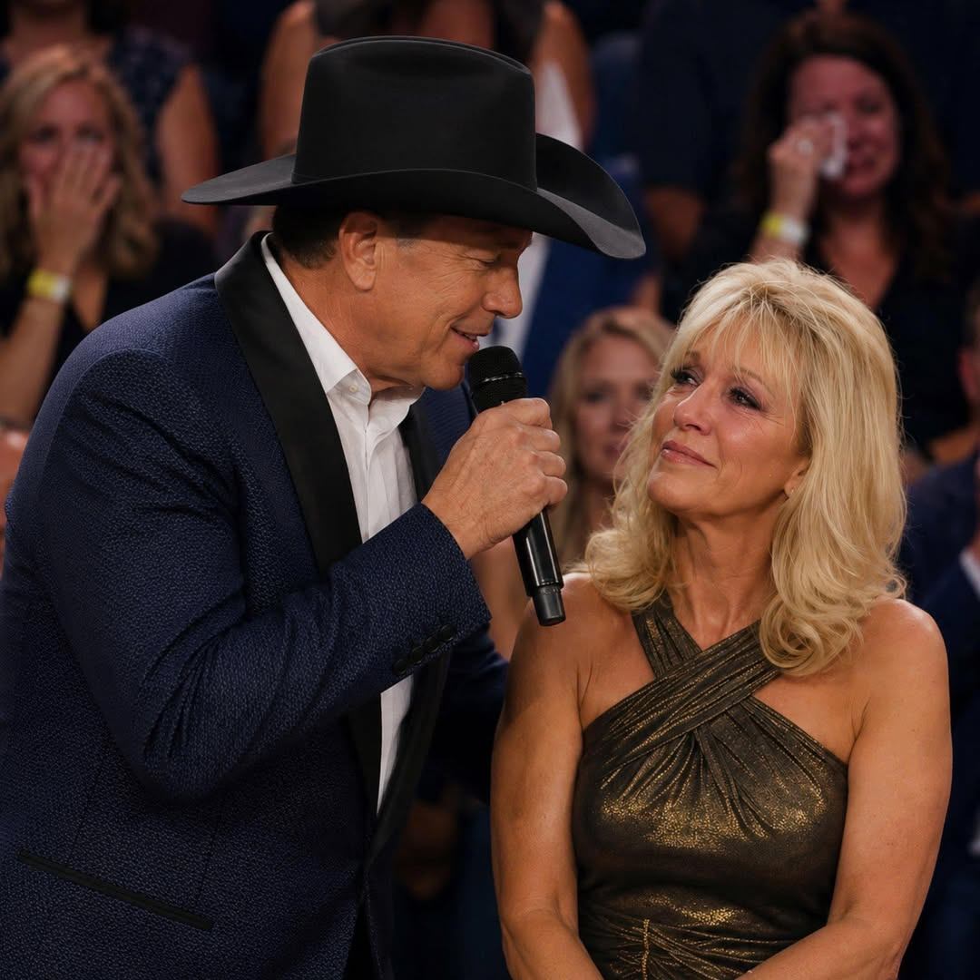 A SPECIAL MOMENT: AFTER DECADES TOGETHER… WHAT GEORGE STRAIT WHISPERED TO NORMA LEFT THE ARENA FROZEN
